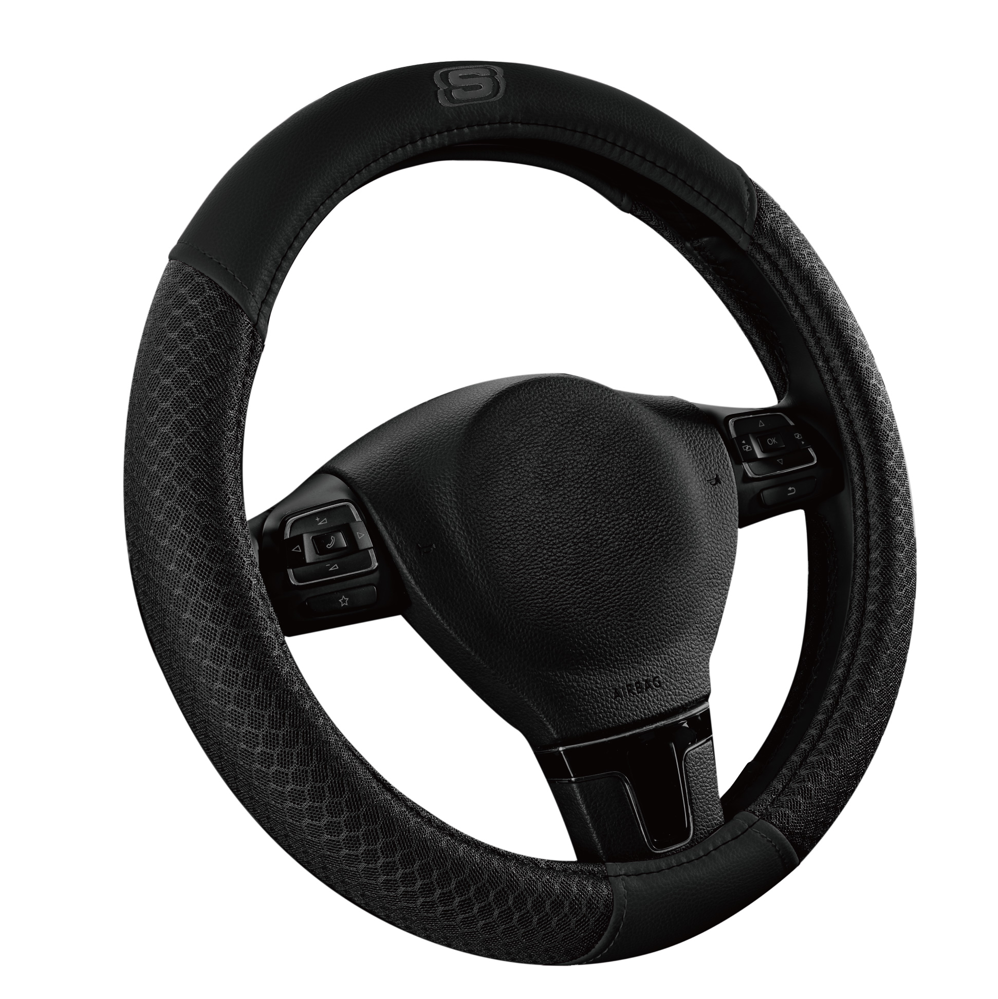 Skechers Air Cooled Memory Foam Steering Wheel Cover - Universal Fit,23SK29 0.79Lbs